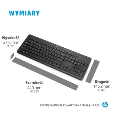 Клавиатура и мышь HP 18H24AA Чёрный