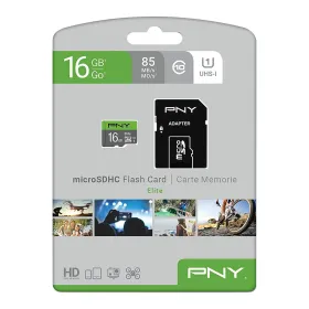 Mikro SD Atmiņas karte ar Adapteri PNY P-SDU16GU185GW-GE Elite C10 16 GB