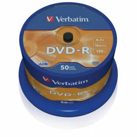 DVD-R Verbatim DVD-R Matt Silver 16x Sudrabains (50 gb.)
