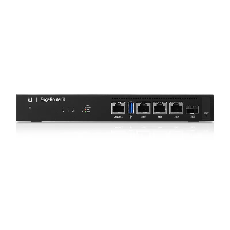 Router UBIQUITI EdgeRouter 4 Black RJ45 Ethernet LAN USB 3.2 USB x 1