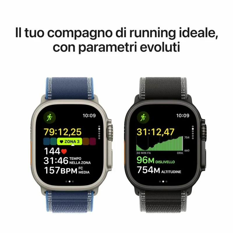Viedpulkstenis Apple MF1D4QL/A Melns Light Blue 49 mm