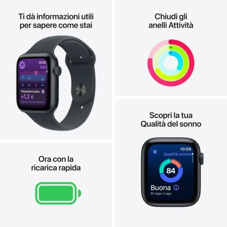 Älykello Apple Apple Watch SE3 Musta 44 mm 1,78" Ø 44 mm