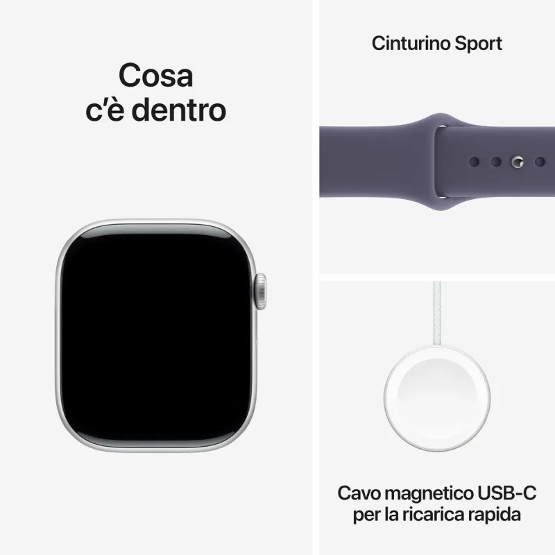 Nutikell Apple MEVA4QL/A Hõbedane 46 mm