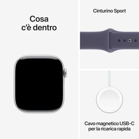 Älykello Apple MEVA4QL/A Hopeinen 46 mm