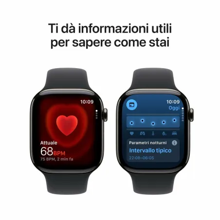 Viedpulkstenis Apple MFD24QL/A Melns Titāna Valde / Dēlis 46 mm