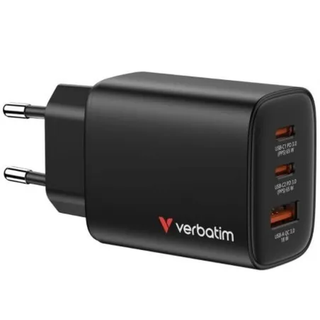 USB Kabelis Verbatim 32352 65 W Melns