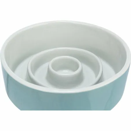 Koiran ruoka-annostelija Trixie Slow Feeding Sininen Harmaa Ø 14 cm 450 ml