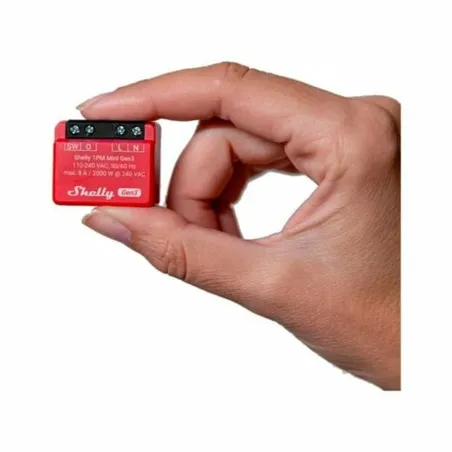 Wi-Fi switch module Shelly Mini 1PM Gen3 Bluetooth Wi-Fi Bluetooth 4.2