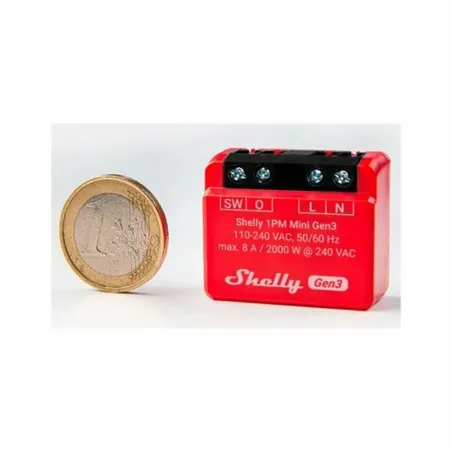 Модуль Wi-Fi переключателя Shelly Mini 1PM Gen3 Bluetooth Wi-Fi Bluetooth 4.2