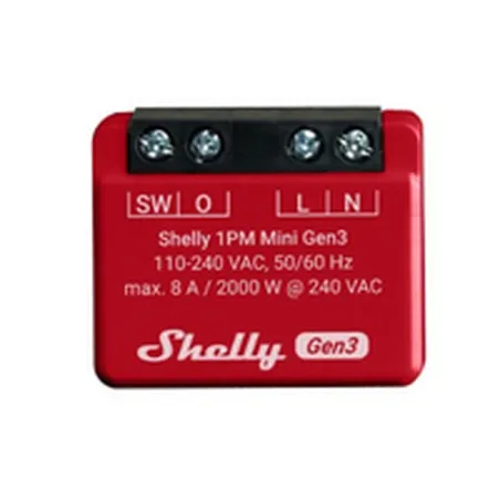 Wi-Fi switch module Shelly Mini 1PM Gen3 Bluetooth Wi-Fi Bluetooth 4.2