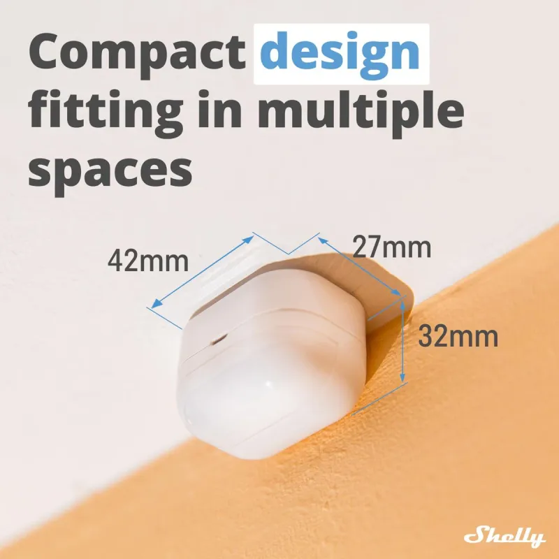 Датчик Движения Shelly Plus Motion2 3 V Белый