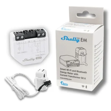 Модуль Wi-Fi переключателя Shelly EM GEN3 + 50 A CT