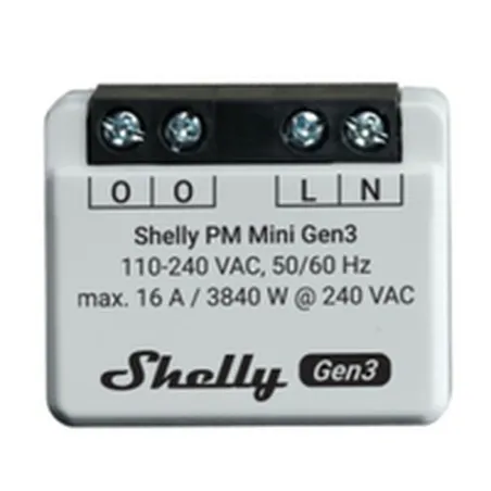 Išmanusis lizdas Shelly MINI 1PM GEN3 Bluetooth Wi-Fi Bluetooth 4.2