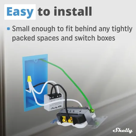 Nutipistik Shelly MINI 1PM GEN3 Bluetooth Wi-Fi Bluetooth 4.2