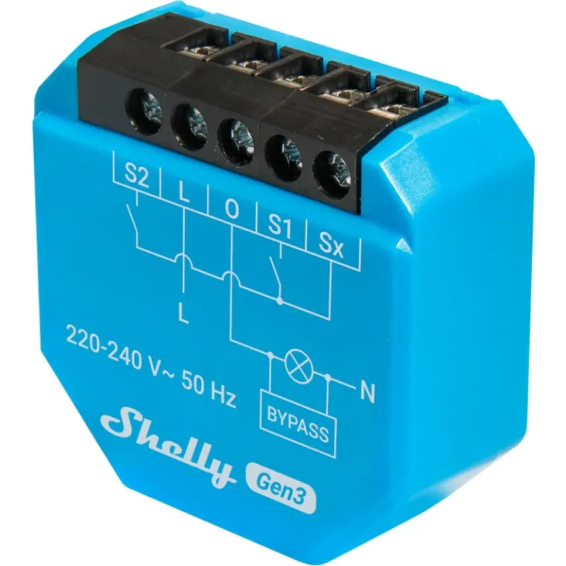 Išmanusis lizdas Shelly S3SW-0A2X4EUL Bluetooth Wi-Fi 230 V 16 A