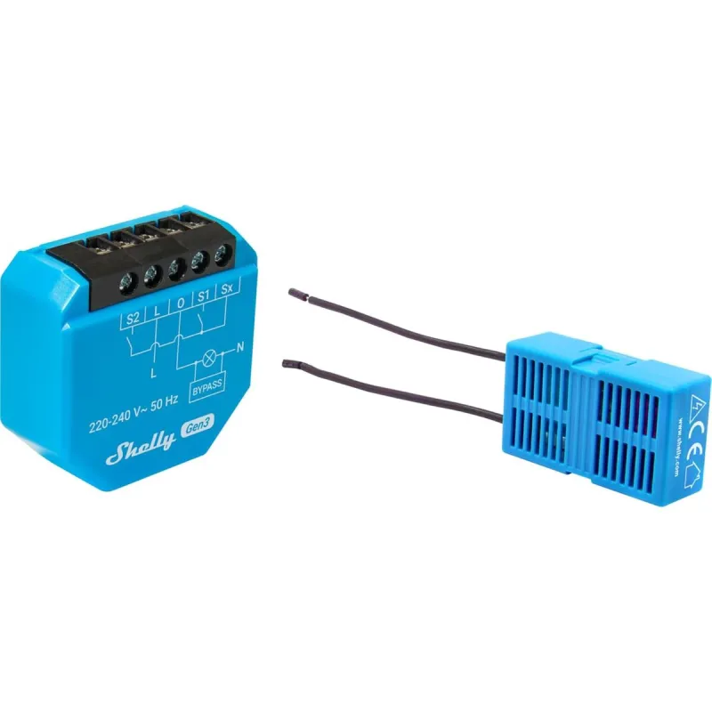 Älypistorasia Shelly S3SW-0A2X4EUL Bluetooth Wi-Fi 230 V 16 A