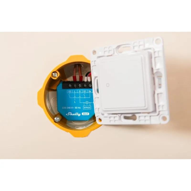 Älypistorasia Shelly S3SW-0A2X4EUL Bluetooth Wi-Fi 230 V 16 A
