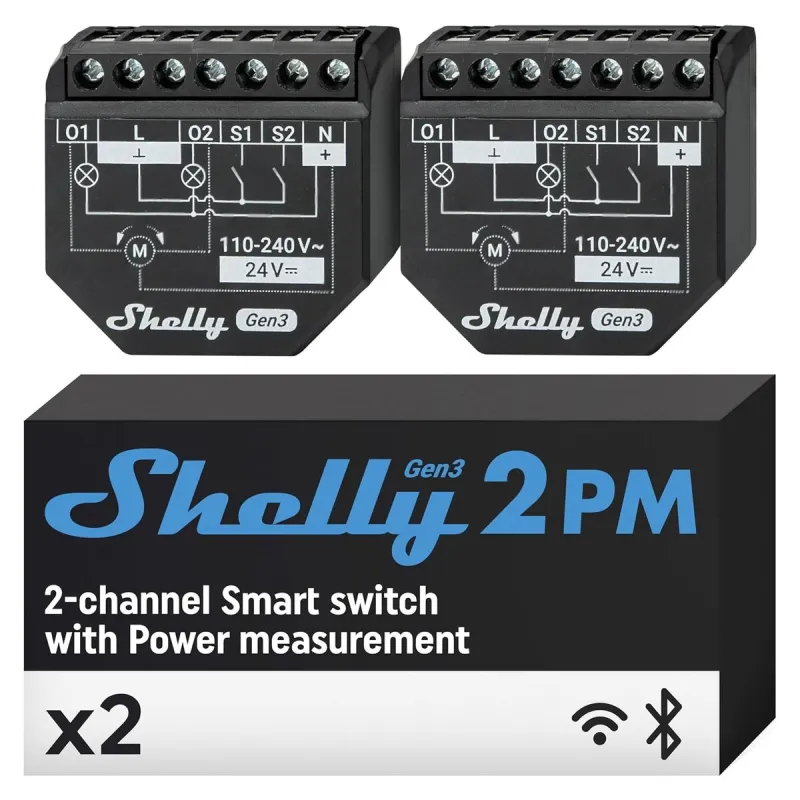 Умная розетка Shelly S3SW-002P16EU Wi-Fi