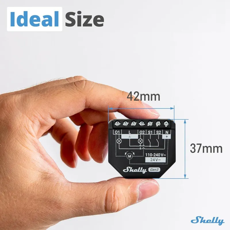 Умная розетка Shelly S3SW-002P16EU Wi-Fi