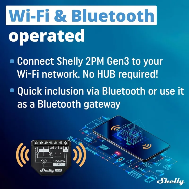 Nutipistik Shelly S3SW-002P16EU Wi-Fi