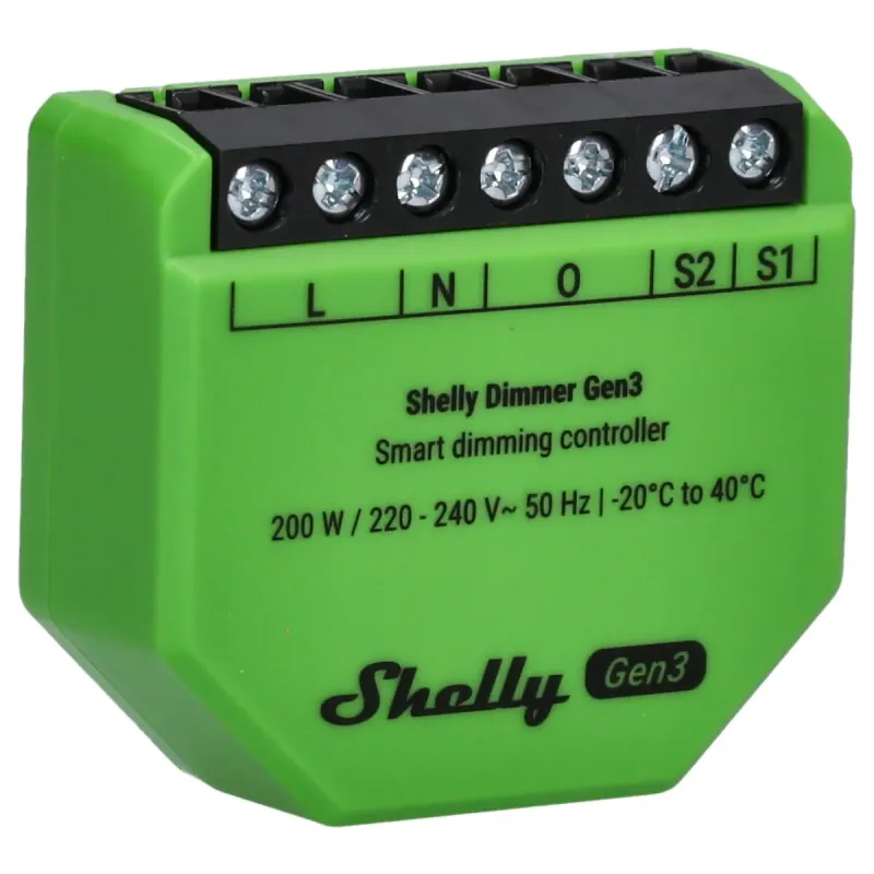 Wi-Fi-kytkinmoduuli Shelly Gen 3 220-240 V
