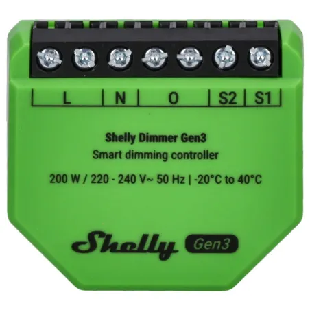 Wi-Fi jungiklio modulis Shelly Gen 3 220-240 V