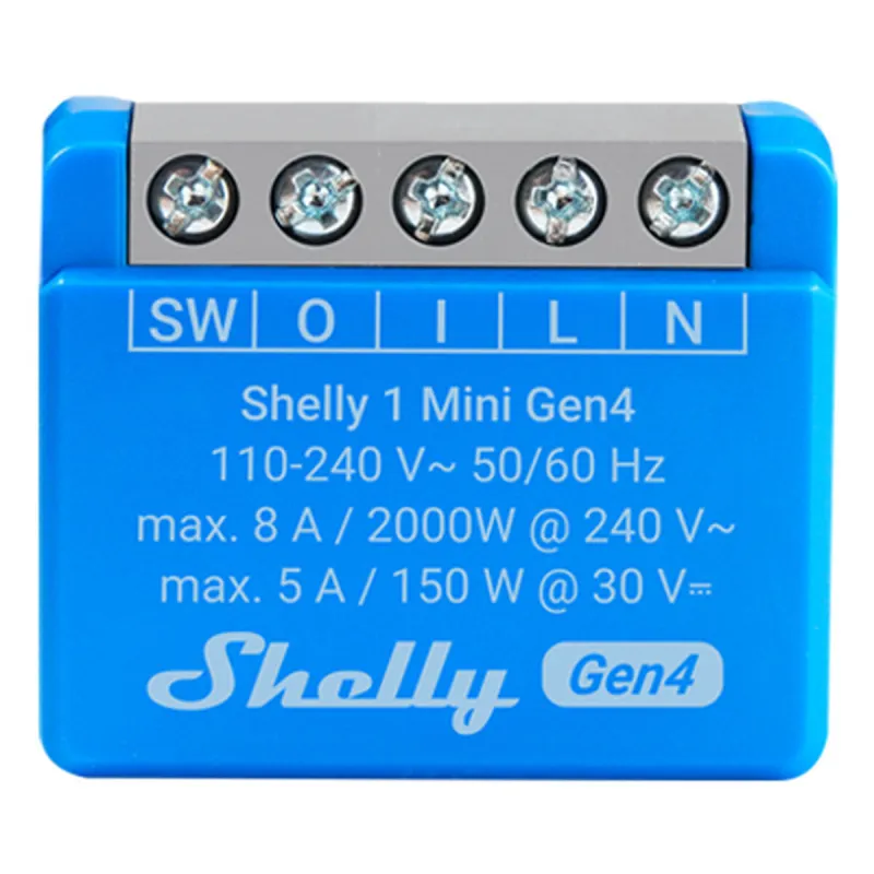 Умная розетка Shelly S4SW-001X8EUU Bluetooth Wi-Fi Bluetooth 5.0