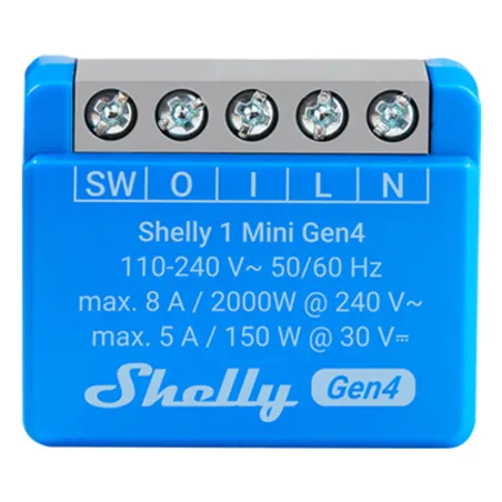Išmanusis lizdas Shelly S4SW-001X8EUU Bluetooth Wi-Fi Bluetooth 5.0