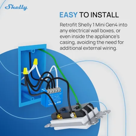 Nutipistik Shelly S4SW-001X8EUU Bluetooth Wi-Fi Bluetooth 5.0