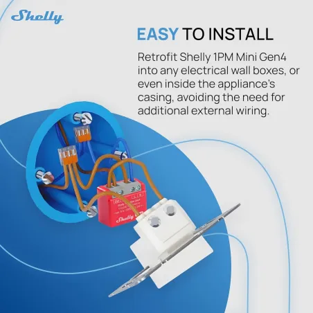 Nutipistik Shelly S4SW-001P8EU Bluetooth Wi-Fi Bluetooth 5.0