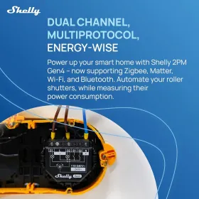 Nutipistik Shelly SHELLY 2PM GEN4 X4 Wi-Fi 230 V 10 A (4 Ühikut)
