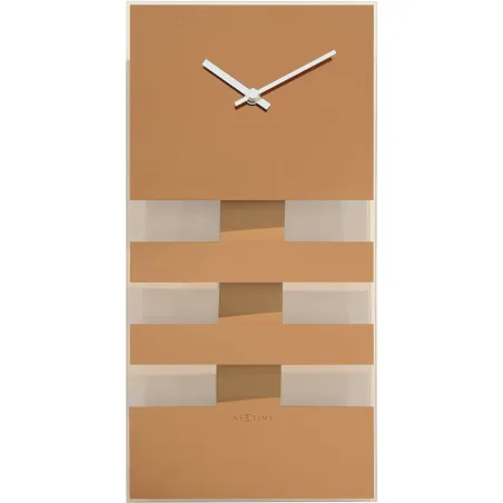 Sieninis laikrodis Nextime Auksinis 38 x 19 cm