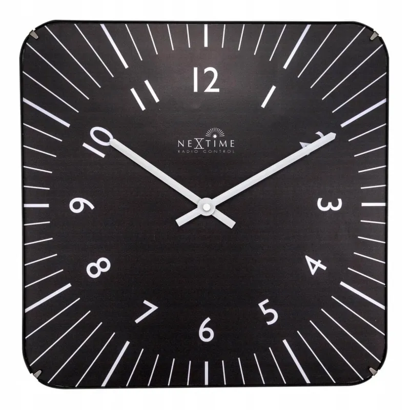 Настенное часы Nextime Чёрный 35 x 35 cm