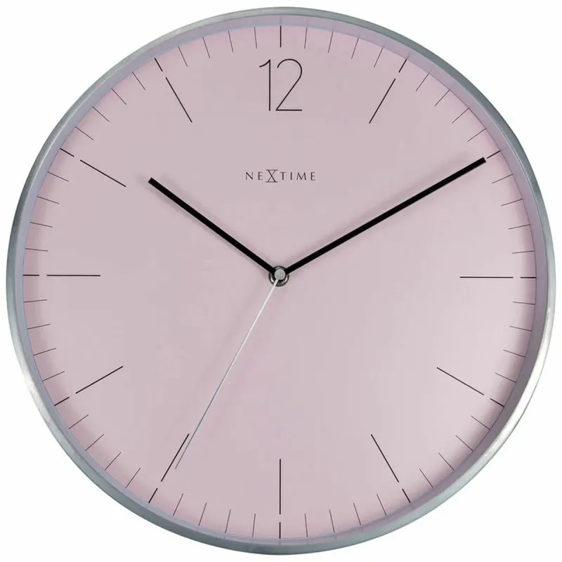 Sieninis laikrodis Nextime Pilka Rožinė 34 cm