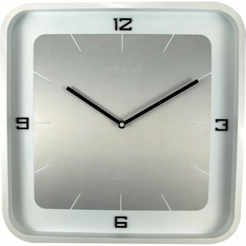 Sieninis laikrodis Nextime Balta 40 x 40 cm
