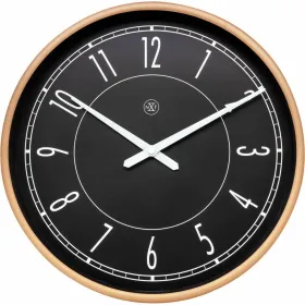 Настенное часы Nextime Чёрный Позолоченный 30 cm