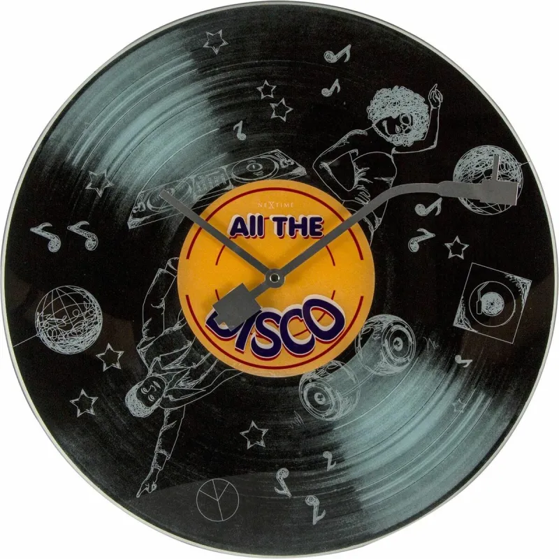 Wall Clock Nextime Black 43 cm