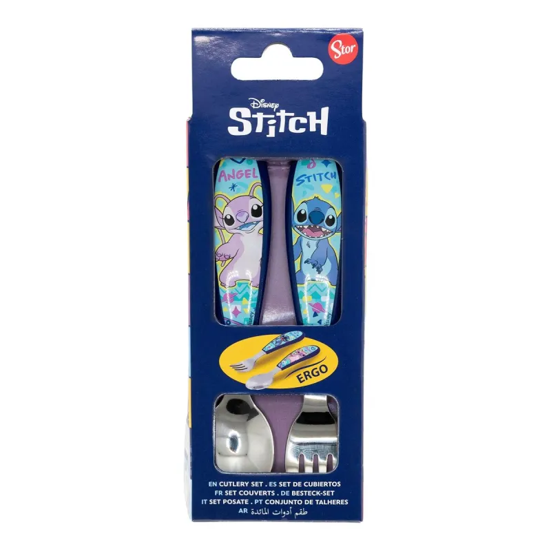 Cutlery set ThermoBaby LILO & STITCH Blue Turquoise Metal Stainless steel 2 Pieces