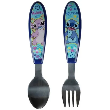 Stalo įrankių rinkinys ThermoBaby LILO & STITCH Mėlyna Turkis Metalinis Nerūdijantis plienas 2 Dalys