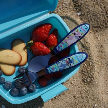 Stalo įrankių rinkinys ThermoBaby LILO & STITCH Mėlyna Turkis Metalinis Nerūdijantis plienas 2 Dalys