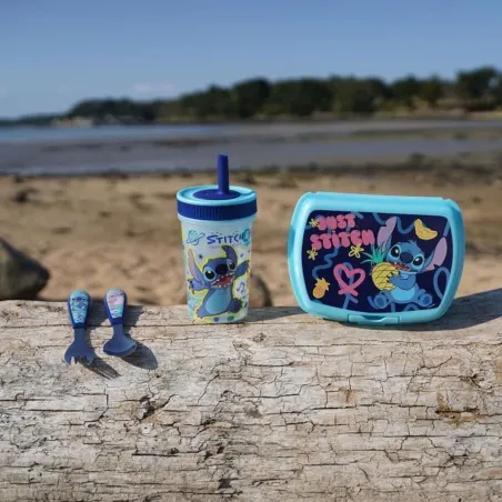 Stalo įrankių rinkinys ThermoBaby LILO & STITCH Mėlyna Turkis Metalinis Nerūdijantis plienas 2 Dalys