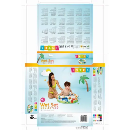 Puhallettava allas Intex 57106EP-OK (61 x 22 cm) eläimet 100 % PVC 61 x 22 cm