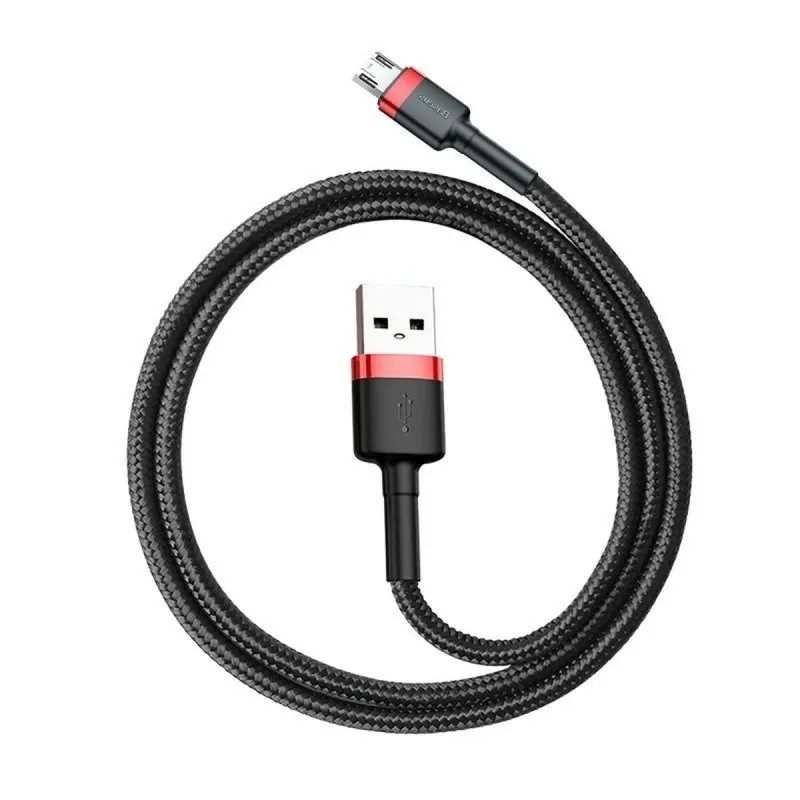USB-kaapeli - micro-USB Baseus Cafule Musta Punainen 2 m