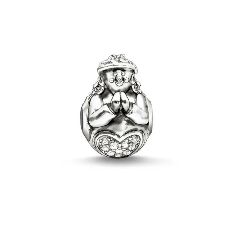 Naisten helmet Thomas Sabo Hopeinen 1 cm