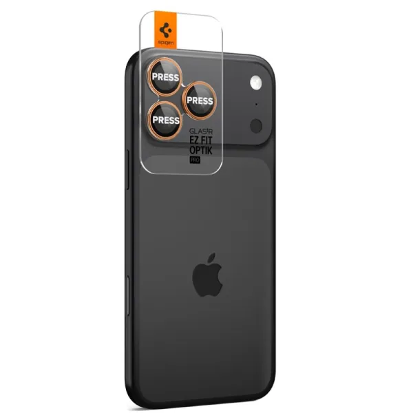 Spigen Optik Pro GLAS.TR EZ Fit Camera Protector 2-Pack - Glass Lens Protector for iPhone 16 Pro / 16 Pro Max / 17 Pro / 17 Pro 