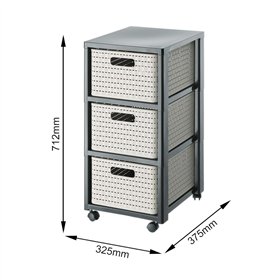 Shelves Rotho Country Anthracite polypropylene Plastic