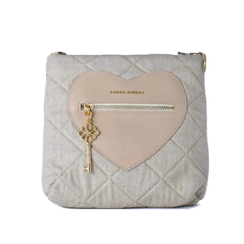 Naisten Käsilaukku Laura Ashley DIXIE-CREAM Harmaa 24 x 24 x 9 cm