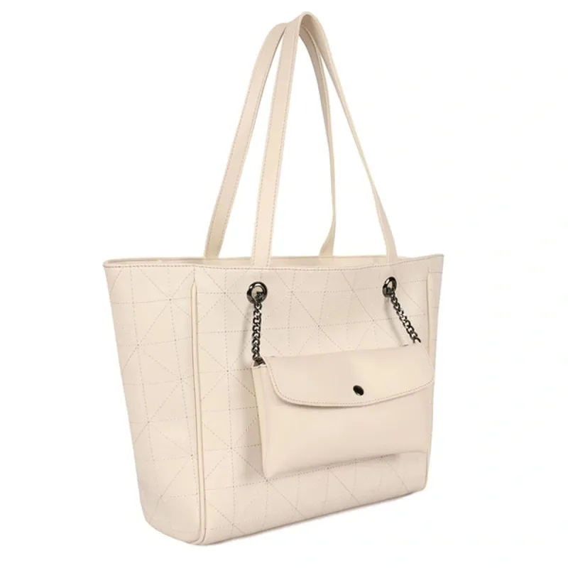 Naisten Käsilaukku Laura Ashley RELIEF-QUILTED-CREAM Kerma 30 x 30 x 10 cm