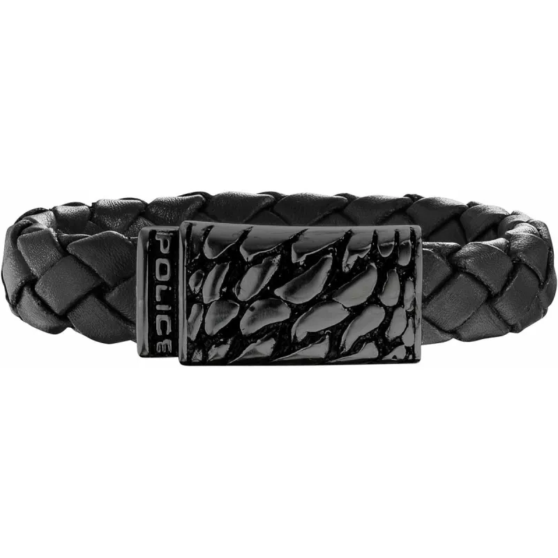Miesten rannekorut Police Nahka 21 cm