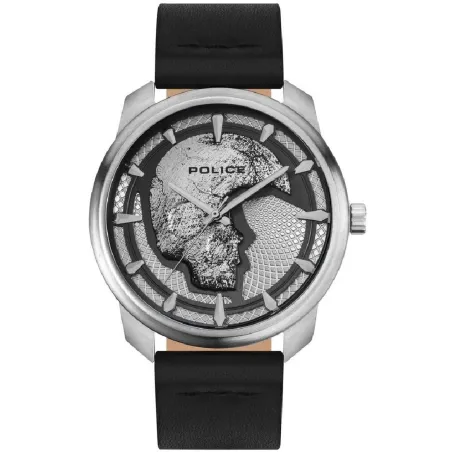 Miesten rannekellot Police Hopeinen (Ø 42 mm)